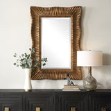 Mirror Emerson Scalloped Antique Gold Mirror