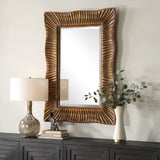 Mirror Emerson Scalloped Antique Gold Mirror