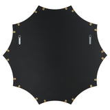 Mirror Flare Brushed Brass Round Mirror