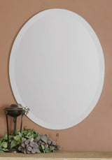 Mirror Frameless Vanity Oval Mirror