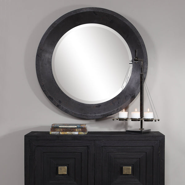Mirror Frazier Round Industrial Mirror