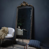 Mirror French Regency Leaning Mirror in Antique Finish
