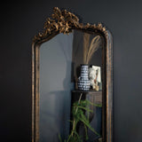 Mirror French Regency Leaning Mirror in Antique Finish