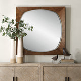 Mirror Garonne Square Walnut Mirror