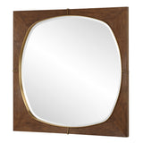 Mirror Garonne Square Walnut Mirror