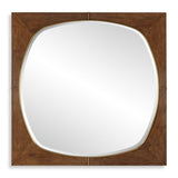 Mirror Garonne Square Walnut Mirror