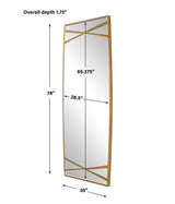 Mirror Gentry Oversized Gold Mirror