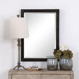 Mirror Gower Aged Black Vanity Mirror