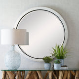 Mirror Granada Whitewash Round Mirror