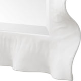 Mirror Haya White Scalloped Mirror