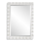Mirror Haya White Scalloped Mirror