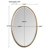 Mirror Herleva Gold Oval Mirror