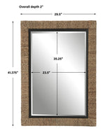 Mirror Island Braided Straw Mirror