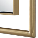 Mirror It's All Connected Rectangle Brass Mirror