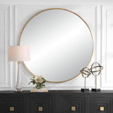 Mirror Junius Large Round Mirror // Gold