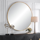 Mirror Junius Large Round Mirror // Gold