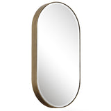 Mirror Lago Oval Gold Mirror