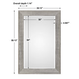 Mirror Leiston Metallic Silver Mirror