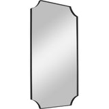Mirror Lennox Black Scalloped Corner Mirror