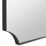 Mirror Lennox Black Scalloped Corner Mirror