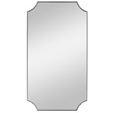 Mirror Lennox Black Scalloped Corner Mirror