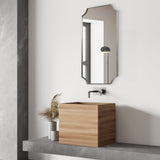 Mirror Lennox Brass Scalloped Corner Mirror