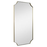 Mirror Lennox Brass Scalloped Corner Mirror