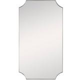 Mirror Lennox Brass Scalloped Corner Mirror