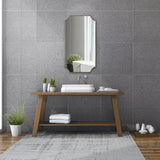 Mirror Lennox Nickel Scalloped Corner Mirror