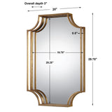 Mirror Lindee Gold Wall Mirror