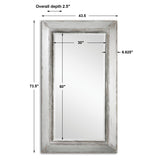 Mirror Lucanus Oversized Silver Mirror