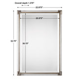 Mirror Mackai Metallic Silver Mirror