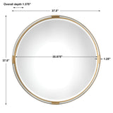 Mirror Mackai Round Gold Mirror