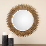 Mirror Marlo Round Gold Mirror