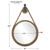 Mirror Melton Round Pulley Mirror