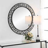 Mirror Mosaic Metal Round Mirror