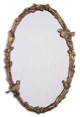 Mirror Paza Oval Vine Gold Mirror