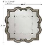 Mirror Prisca Distressed Silver Mirror