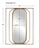 Mirror Replicate Contemporary Oval Mirror