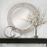 Mirror Repose Whitewash Round Mirror