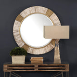 Mirror Reuben Gold Round Mirror