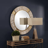 Mirror Reuben Gold Round Mirror