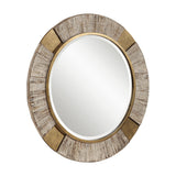 Mirror Reuben Gold Round Mirror