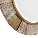 Mirror Reuben Gold Round Mirror