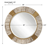 Mirror Reuben Gold Round Mirror