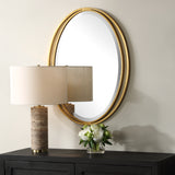Mirror Rhodes Gold Oval Mirror