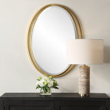 Mirror Rhodes Gold Oval Mirror
