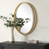 Mirror Rhodes Gold Oval Mirror