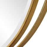 Mirror Rhodes Gold Round Mirror