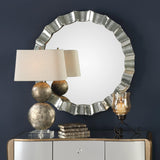 Mirror Sabino Scalloped Round Mirror